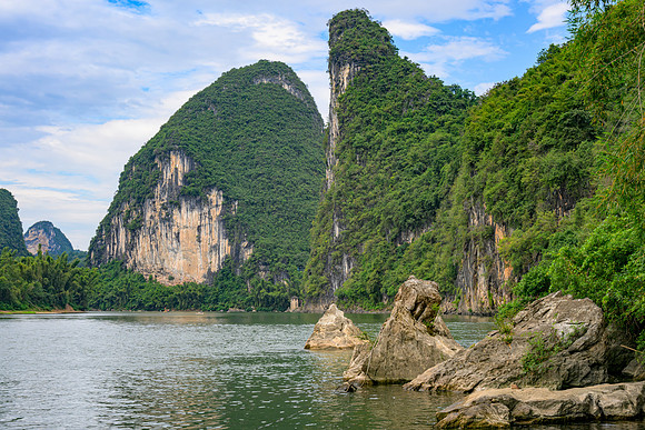 Limestone Karst Mountains along the River Li