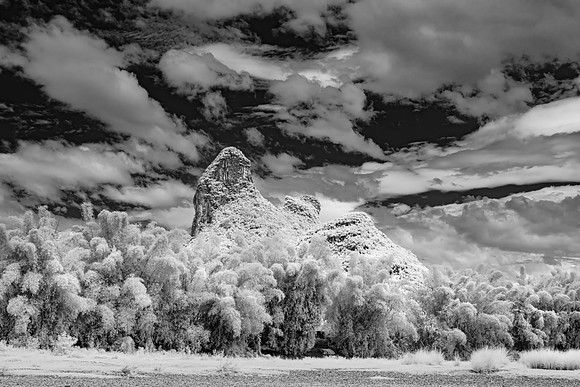 Limestone Karst Mountains along the River Li (Infra-red) V