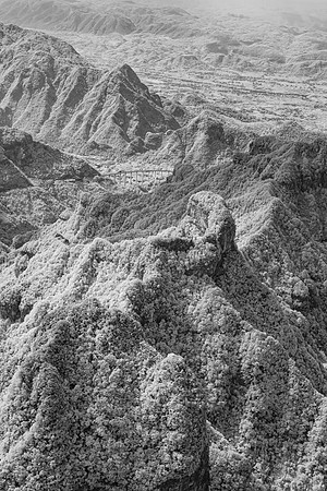 View from Tianmen Mountain in Infra-red