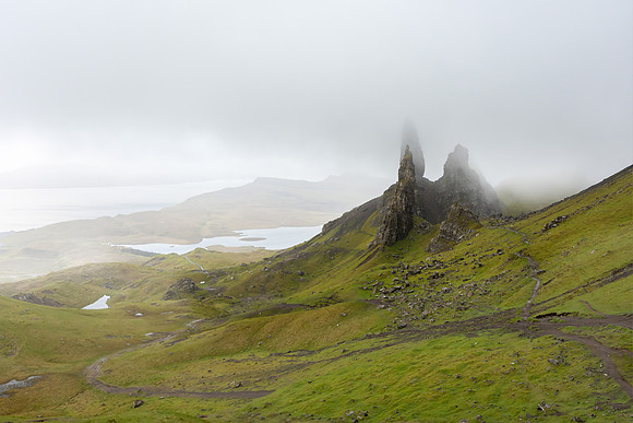 Old Man of Storr in the Fog, Skye