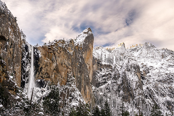 Bridalveil Falls, Dewey Point and Crocker Point