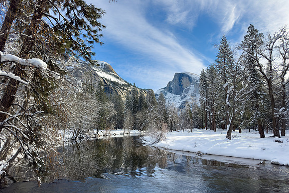 Half Dome from Pedestrian Bridge