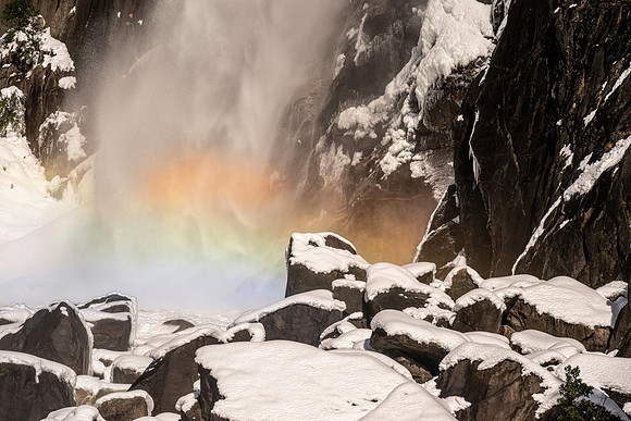 Rainbow on Lower Yosemite Falls