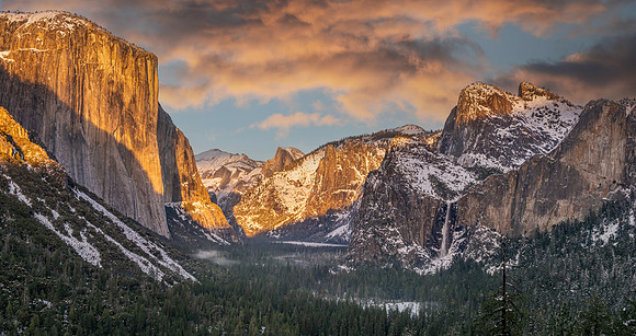 Tunnel View at Sunset