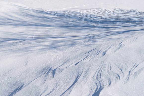 Shadows and snow patterns