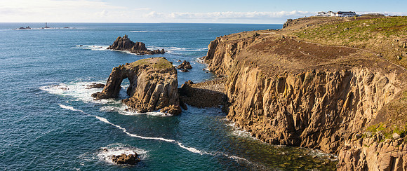 Enys Dodnan Arch, Land's End, Cornwall