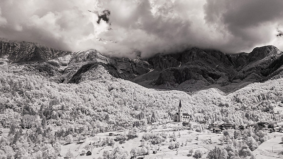Dreznica Village, Slovenia, Infra-red