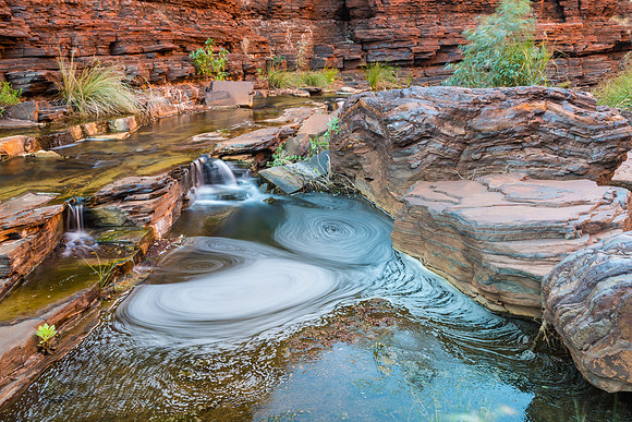 Kalamina Gorge, Pools