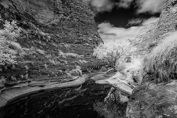 Cathedral Gorge Waterhole I, Infra-red, Purnululu