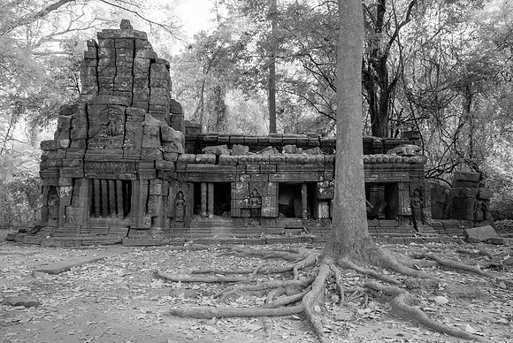 Outer temple at Ta Prohm, Infrared