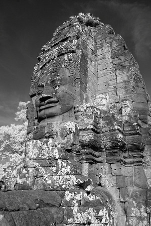 Bayon Face, Infrared