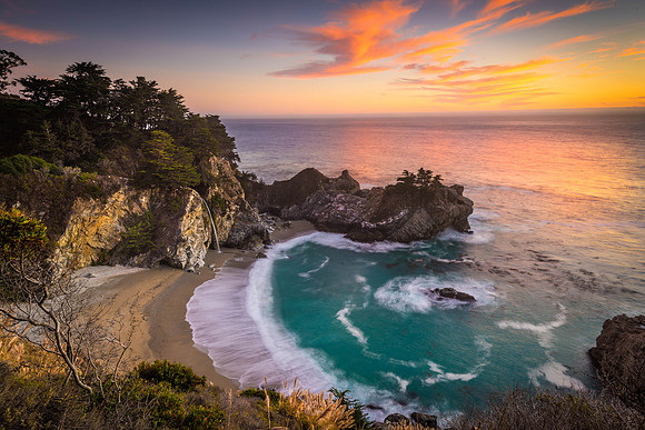 "Sunset at McWay Falls"