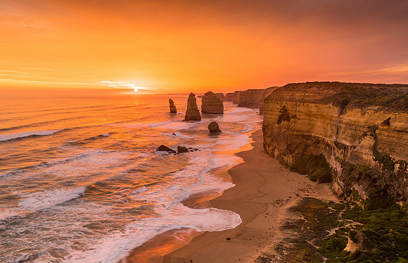 "Sunset at the Apostles"