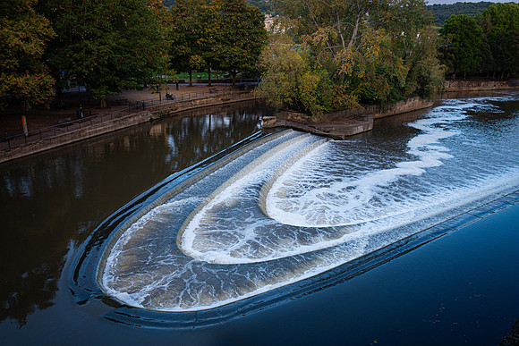 "Nightfall at Warleigh Weir"