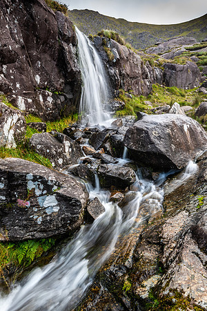 Waterfall Connor Pass, Dingle Peninsula