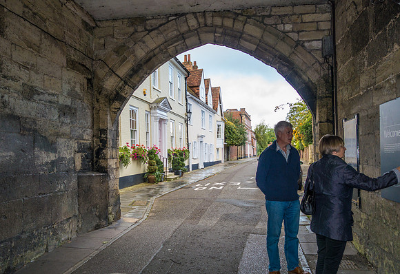 The entrance to Salisbury Cathedral Close.