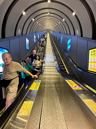 One of the 14 Escalators inside Tianmen Mountain