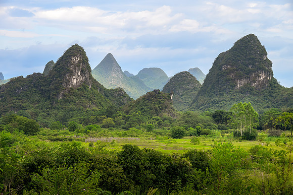 Limestone Karst Scenery Hunan Province