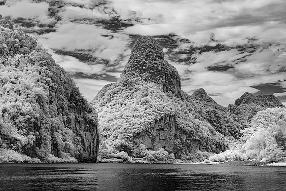 Limestone Karst Mountains along the River Li (Infra-red) I