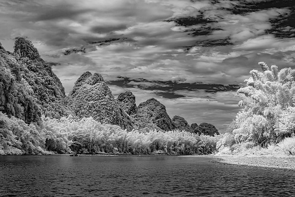 Limestone Karst Mountains along the River Li (Infra-red) III